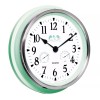 Timco Reloj De Pared Con Medidor De Temperatura Y Humedad Hyw124v Estructura Verde