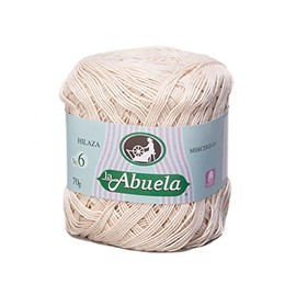 Abuela NO.6 [70grs] by Omega - Soft Yarn 100% Mercerized Cotton Yarn - Color 27-Bone 517