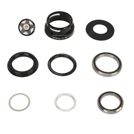 Bike Headset Bike Fork Bowls Set Aluminum Alloy Bike Front Fork Stem Headset for 49.7mm Straight Steerer Frame