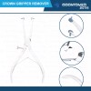 ODM 2 DENTAL CROWN GRIPPER REMOVER PLIERS 6" Angled W/