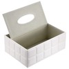 BTSKY PU Leather Household Office Rectangular Tissue Box with Remote