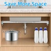 Qualward Undermount Sink Supports Brackets,Adjustable Undermount Sink Support, Stainless Steel