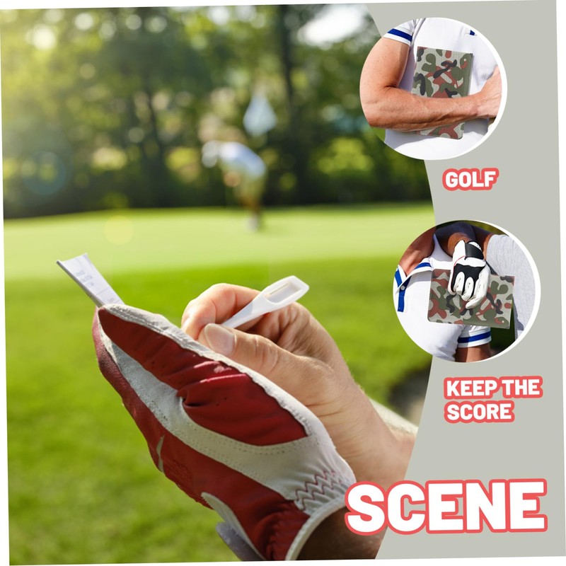 WHAMVOX Golf Score Keeping Notebook Pu Scorecard Holder Texture for