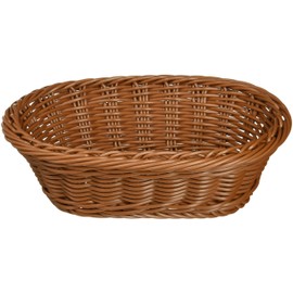 Manyo WBS1804 Resin Basket, Oval 9.4 inches (24 cm), Natural (Brown), China
