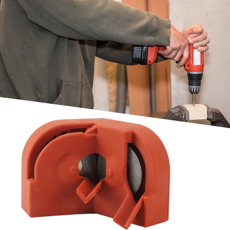 Drill Bit Sharpener Orange Portable Multipurpose Drill Bits Grinding Sharpener