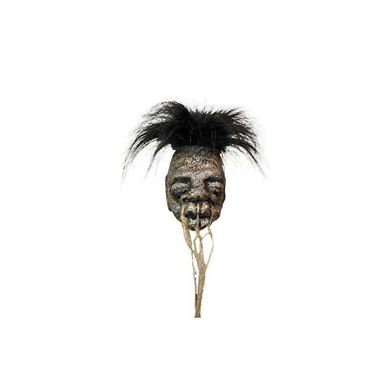 Asylum Zone Jumbo Shrunken Head Replica with Hair and Hanging