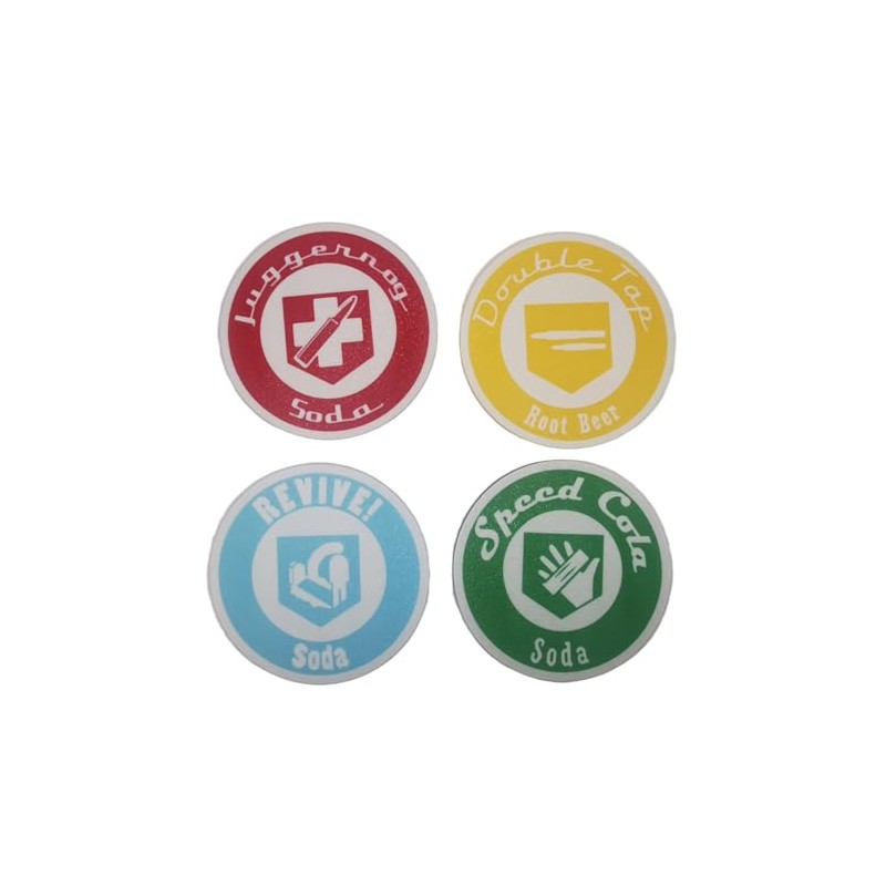 Zombies Coaster Set of 4 Collector's Edition with Juggernog, Double