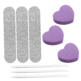 FRCOLOR 10 Sets Nail File Set for Professional Manicure and Nail Art Durable Sponge Buffer Tools for Salon and Home Use