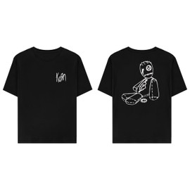 Korn Unisex's Standard Issues Doll T-Shirt, Black