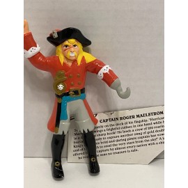 Justoys 5” Captain Roger Maelstrom Pirates Of The 7 Seas Rubber Bendy Figure