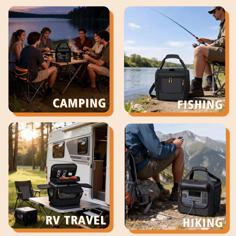 Portable Carrying Bag Compatible with BLUETTI Elite 100 V2/AC70/AC70P& Jackery