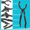 DURATECH 2-Piece 12 Inch Oil Filter Pliers & 3 Jaw