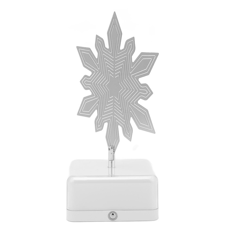 3D Metal Sheet Night Light Rotation Rechargeable Decoration 3D Night