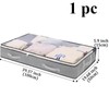 1pc/2pcs/3pcs Dustproof Under Bed Storage Box with Reinforced Handles for