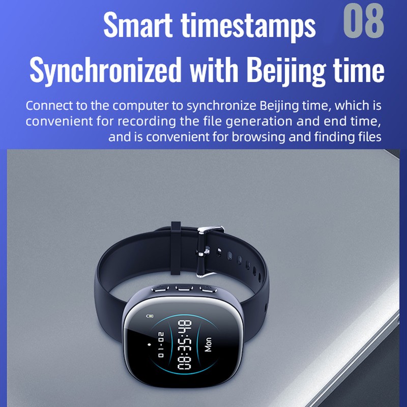 Video Recorder Watch Digital HD 1080P Noise Reduction AI Intelligent