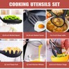 RAXCO Kitchen Utensils Set,18-Piece Cooking Tools and Sharp Knives,Stainless Steel
