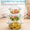 Clear Round Glass Casserole Dish With Lid Non-Plastic Lidded Casseroles