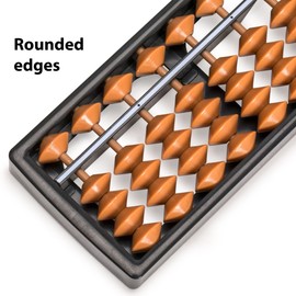 Yellow Mountain Imports Digit Standard Abacus 10.5 Inches - Professional 17 Column Soroban Calculator (Functional and Educational Learning Tool)