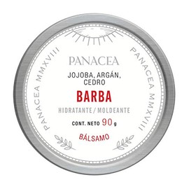 Bálsamo para BARBA natural, hidratante y moldeador para barba, bigote y cabello. 100% Ingredientes naturales, sin químicos. Contiene jojoba, cera de abeja, y aceites de geranio y cedro. 90g.