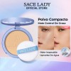 Sace Lady Base De Maquillaje Polvo Compacto Fijador Matte