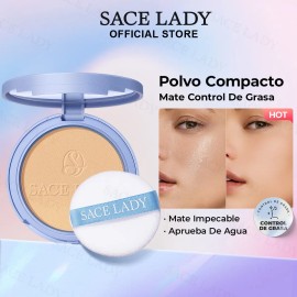 Sace Lady Base De Maquillaje Polvo Compacto Fijador Matte