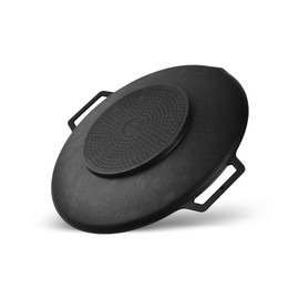 SISEM Korean BBQ 3 IH Griddle Grill Pan, Nonstick Coating, All Stove(Gas, Electric & Induction),Griddle (16 IN)