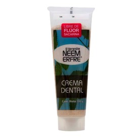 NEEM ERFRE | Crema dental natural sabor menta 100g sin fluor, gluten, parabenos, azúcar, sulfatos, petrolatos y triclosan