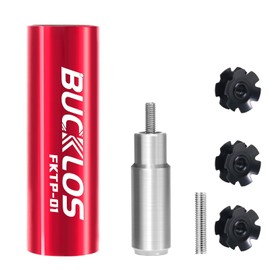 BUCKLOS Bike Fork Star Nut Setting Install Tool with Free Star Nuts and Spare Special Screws for 1", 1-1/8" Threadless Fork Tubes and Headset System, Stainless Steel Bicycle Star Nut Installation Tool