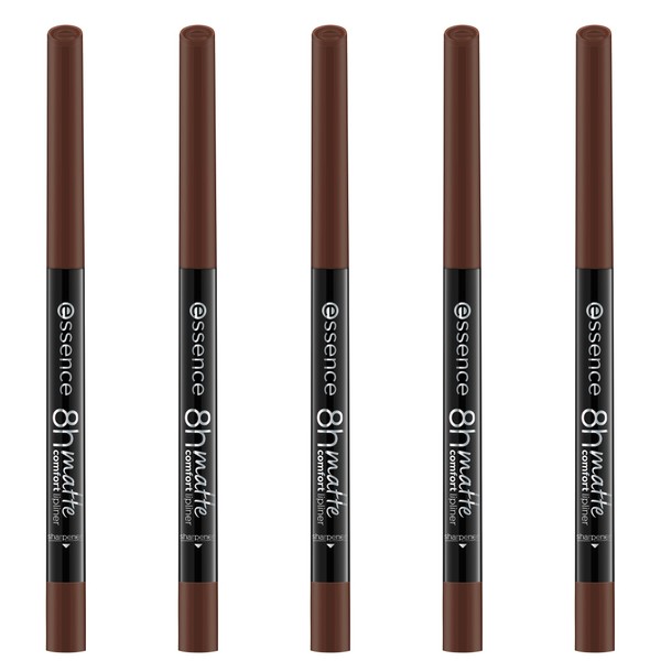 essence 8h Matte Comfort Lip Liner, No. 11, Brown, Long-Lasting,
