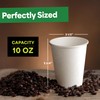 EconoHome 10 oz 1000 Pack Disposable Coffee Paper Cups -