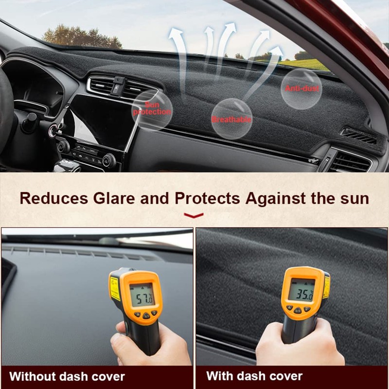 HanLanKa Dashboard Cover Mat Dash Cover Compatible with Toyota 4Runner