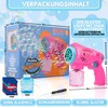 Blubbel Bubble Gun, Bubble Machine, 150 ml Tank Bubble Liquid,