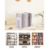 Honagu Bookends, Metal Book Ends, Bookends for Shelves, Book Holder