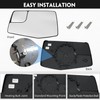 Convitex Driver Left Side Door Heated Mirror Glass with Rear