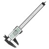 JZK 150mm plastic electronic digital vernier caliper with large LCD