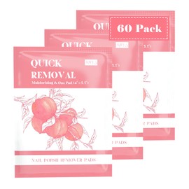 Corconess Nail Polish Remover Pads Acetone Nail Polish Remover Wipes Quickly Remove Nail Polish Wipes Travel-Friendly Large Size Individually Wrapped Moisturizing Wet Wipes For Nails