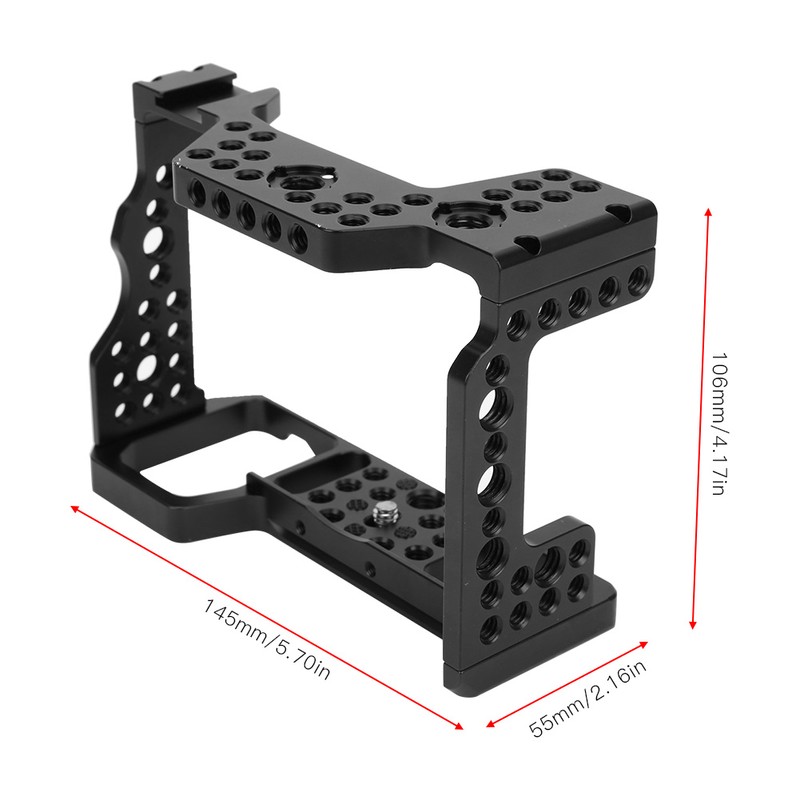 Portable Aluminum Alloy DSLR Camera Cage Rig for Sony A7RⅢ/A9/A7Ⅲ