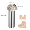 sourcing map 1pcs Router Bit Core Box 1/2 Shank 3/4