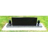 OPTIMUM Memorial Cemetery Flower Vase - Plastic (White Granite) with