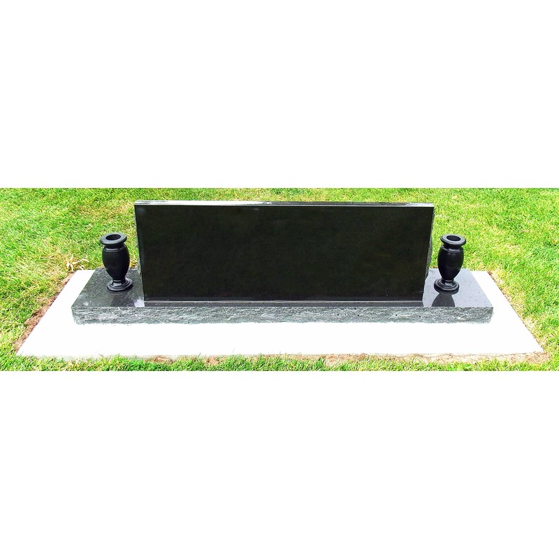 OPTIMUM Memorial Cemetery Flower Vase - Plastic (White Granite) with