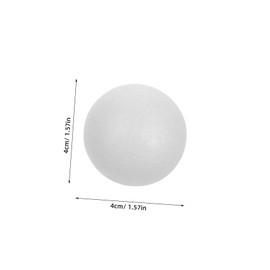 Operitacx Pack of 120 Ball Models, Small Foam Balls, 3 in Foam Balls, Foam Ball, Crafts, Christmas Bauble Decoration, Craft Ball, Shape, Smooth Round Balls, Decor, Miss Gamers, White, Giant
