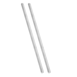 PATIKIL 3/8"-16 UNC 304 Stainless Steel Fully Threaded Rod, 2Pcs 10" Length Long Threaded Screw Right Hand Threads All Threaded Rod Studs for Anchoring Bolt, Clamps, Hangers and U-Bolts