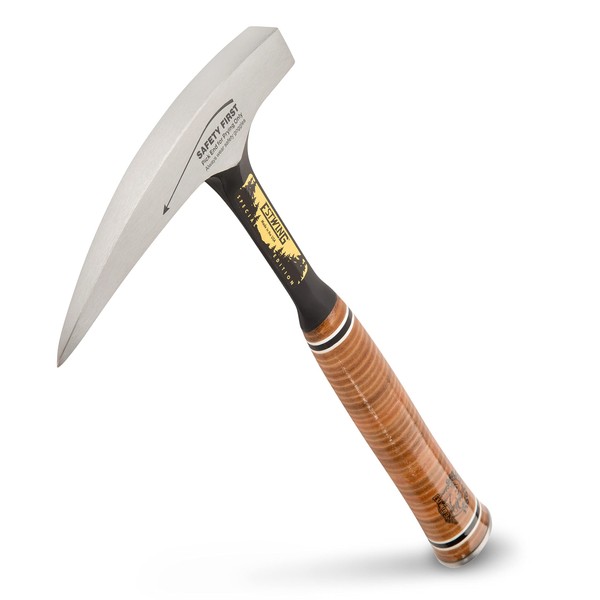 ESTWING Special Edition Rock Pick - 22 oz Geology Hammer with Pointed Tip & Genuine Leather Grip - E30SE