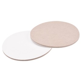 sourcing map Felt Furniture Pads, 150mm Dia Self-stick Non-slip Anti-scratch Round Felt Pads Cabinet Closet Feet Floor Protector Beige 2 Pads