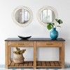ironsmithn Wall Mirror Mounted Round Decorative Mirrors Circle for Bathroom