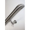Handrail Bracket Stainless Steel 316 Round (Black Matte Powder Coat)