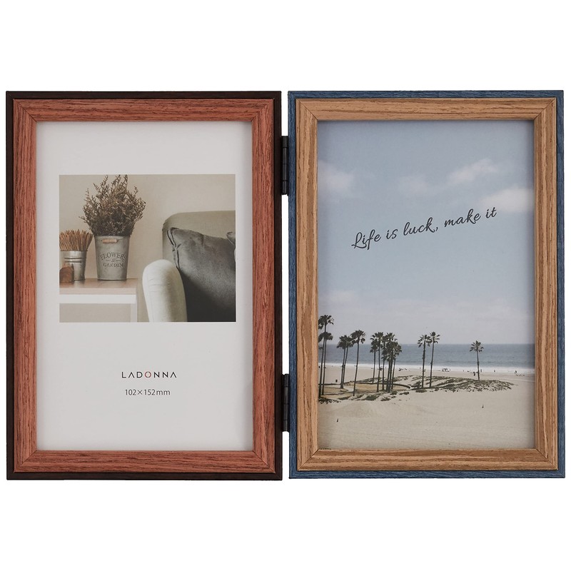 LADONNA 086962 AVANTI DF85-PD-NV Navy Picture Frame, 2 Sides Postcard