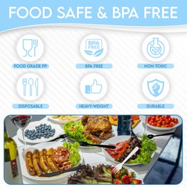 Klex 600 Disposable Plastic Spoons with Heat Resistant, Individually Wrapped, BPA Free Durable Heavy Weight Spoon, 6.3", White, 600 Count