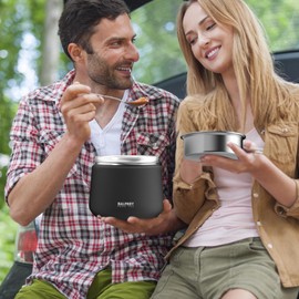 Thermo for Hot Food Adults 40OZ Soup Thermo Lunch Containers Wide Mouth Vacuum Insulated Food Jar Stainless Steel Leakproof Lunch Box with Spoon and Fork, Keeps Food Warm, Ideal Gift for Men and Women