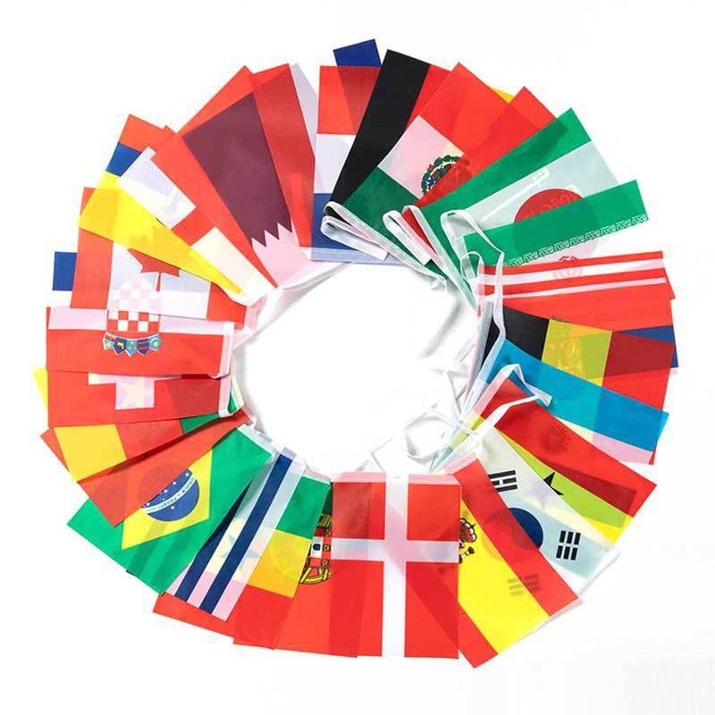 AISHITE World Cup Flag, Finals, 32 Strong, Support, Soccer, Bunting